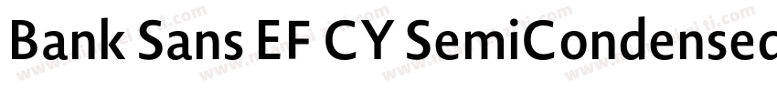 Bank Sans EF CY SemiCondensed字体转换